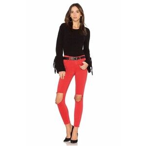 BLANKNYC women's Ripped distressed Skinny Jeans Size 24 in red